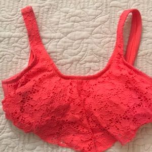Xhilaration Coral Bikini Top